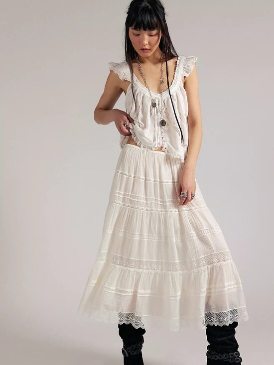 Free People Dresses & Skirts - FP One Lily Lace Maxi Skirt